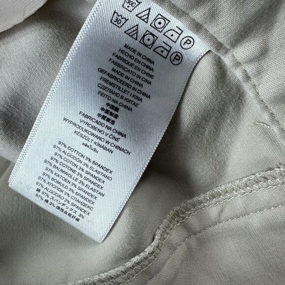 Michael Kors Pants Womens 6 Beige Khaki Stretch Chino Ankle Straight Casual - Picture 5 of 11